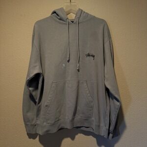 Stussy 8 Ball Hoodie Sweatshirt Grey Mens Large‎